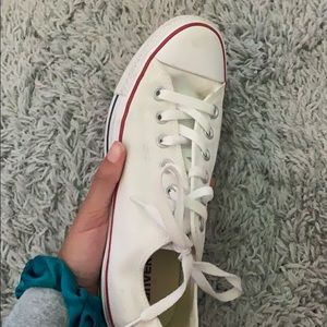 white low top converse